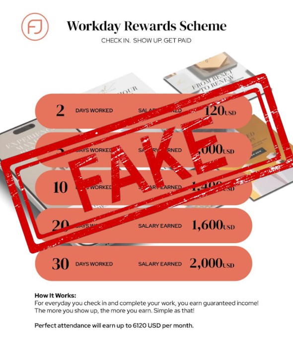 Security Alert: Fraudulent Recruitment & “Rewards Scheme” Activity